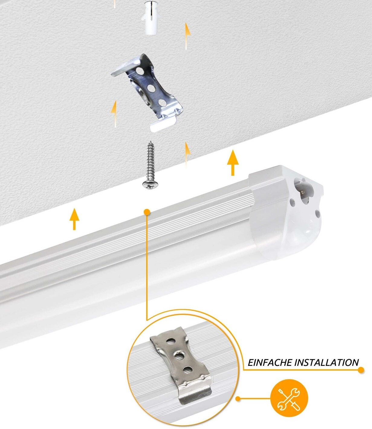 Tub Led T8 Mat Suport Inclus 60Cm 8W Interconectabil Liniar Light