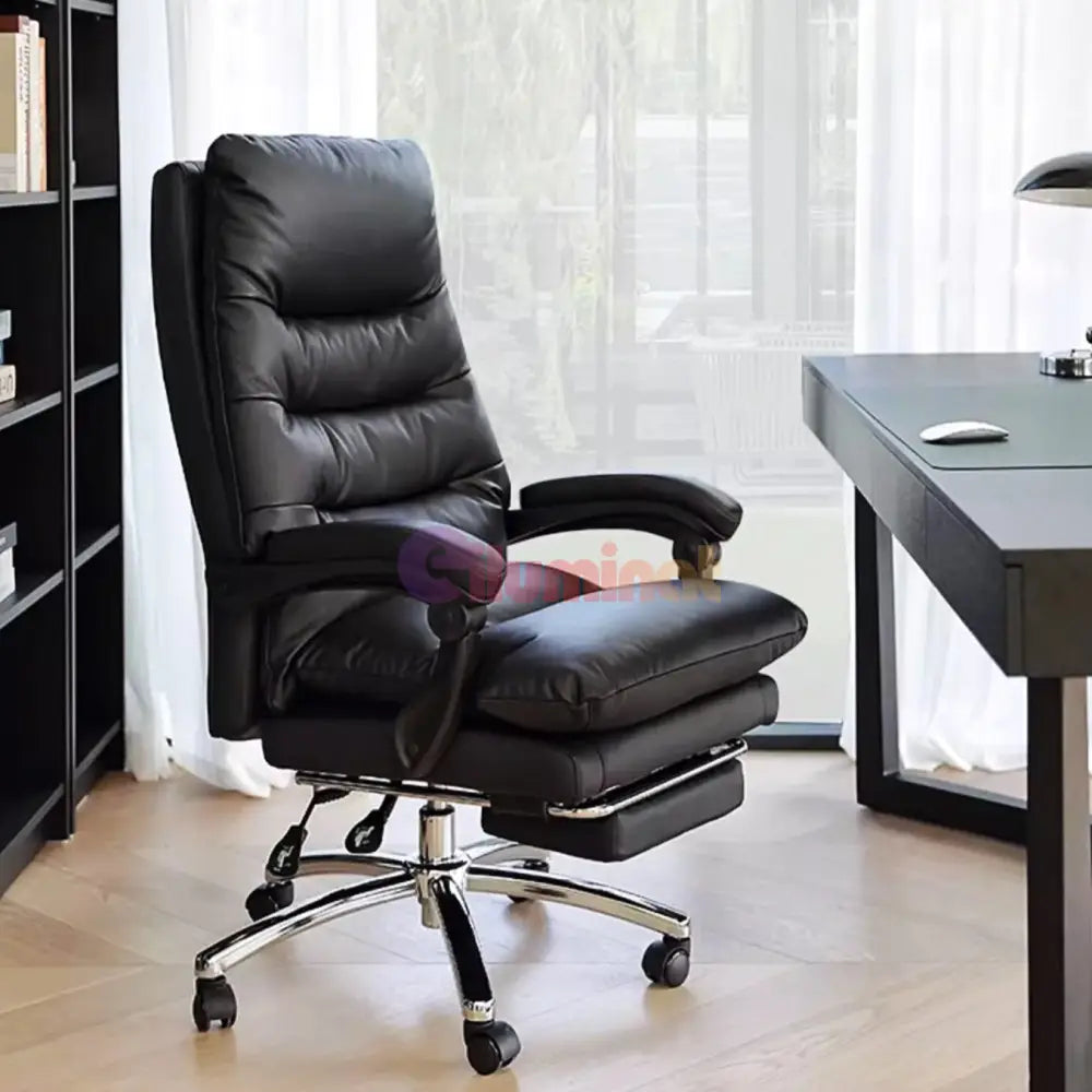 Scaun De Birou Premium Reglabil Wf-6055 Negru Chairs