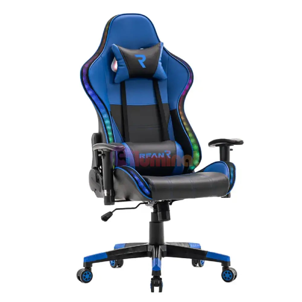 Scaun De Gaming Premium Immersion Chairs Blue Boc-778