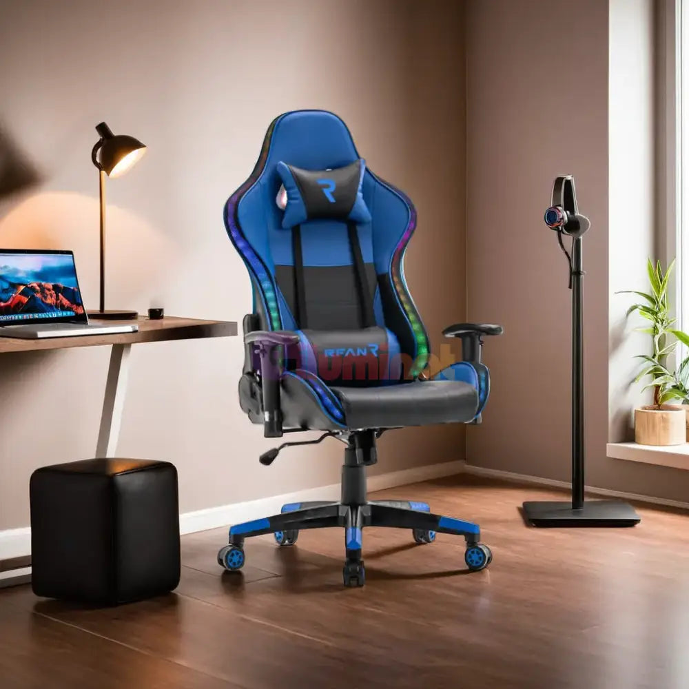 Scaun De Gaming Premium Immersion Chairs Blue Boc-778