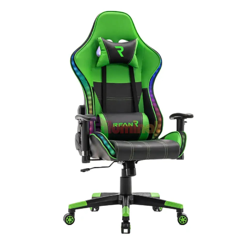 Scaun De Gaming Premium Immersion Chairs Green Boc-778