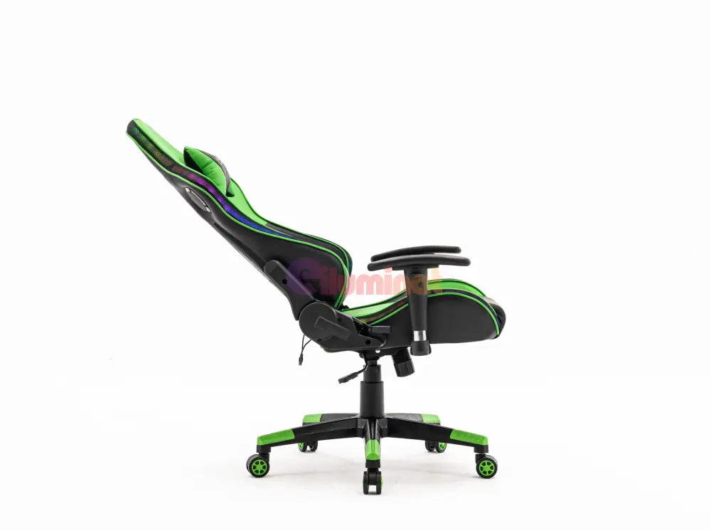 Scaun De Gaming Premium Immersion Chairs Green Boc-778