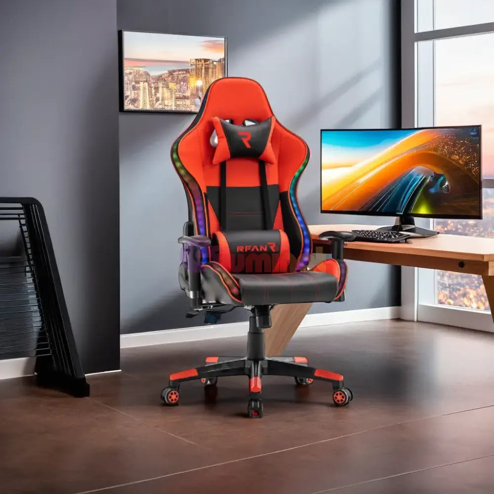 Scaun De Gaming Premium Immersion Chairs Red Boc-778