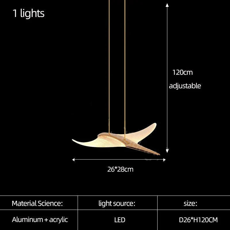 Pendul LED Luxury Golden Seagull AURIE / LUXURY Lighting Fixtures