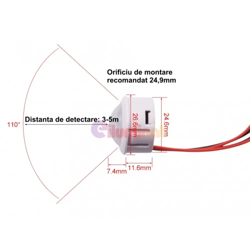 Senzor De Miscare Pir 12V-24V Lighting Accessories