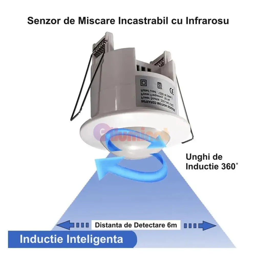 Senzor Miscare Incastrabil Reglabil 220V