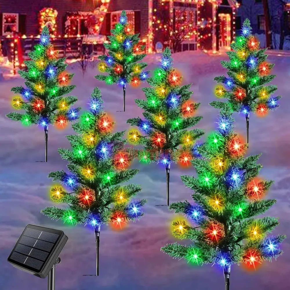 Set 3 Braduti Artificiali Craciun Solari 47Cm Christmas Tree