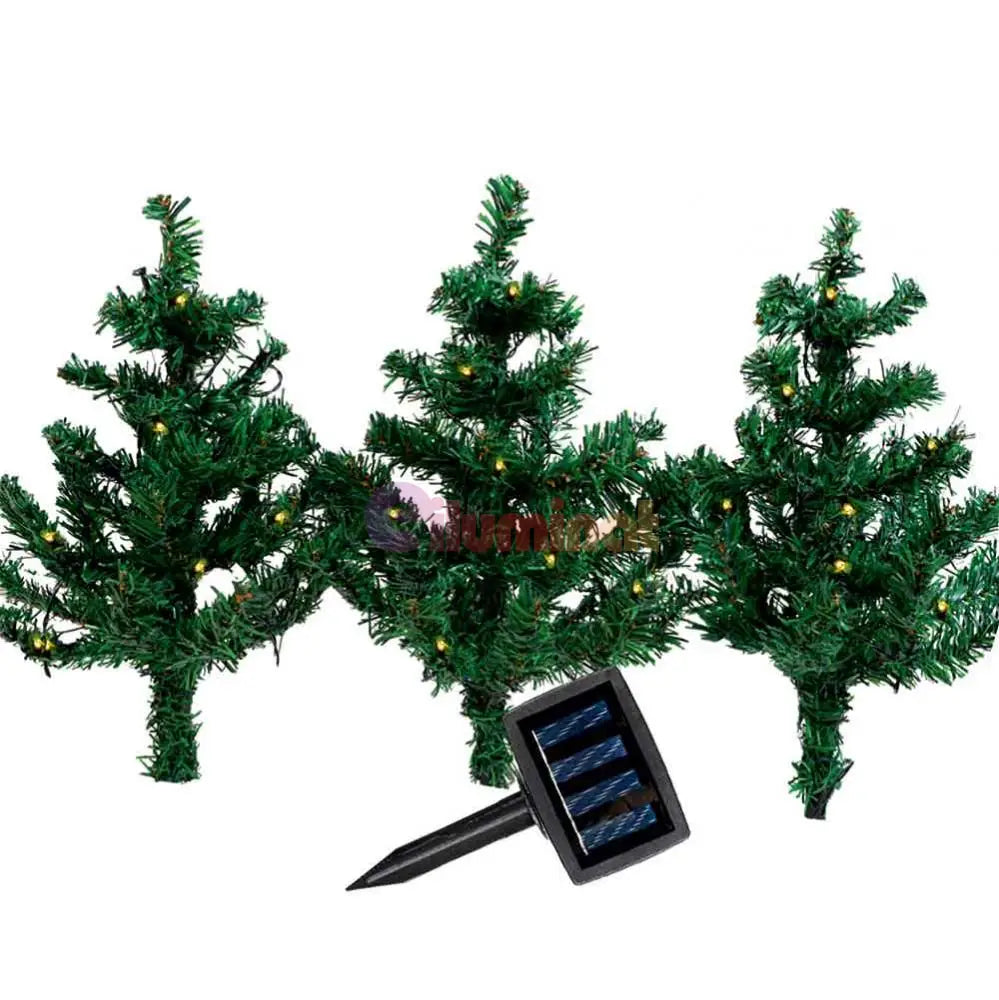Set 3 Braduti Artificiali Craciun Solari 47Cm Christmas Tree