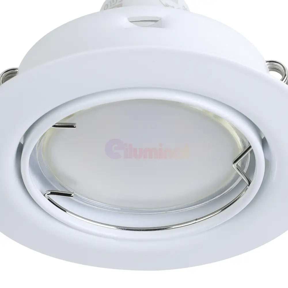 Set 3 Spoturi PENETO EGLO / Rotund / Alb / ⌀87mm / Incastrabil led spot light