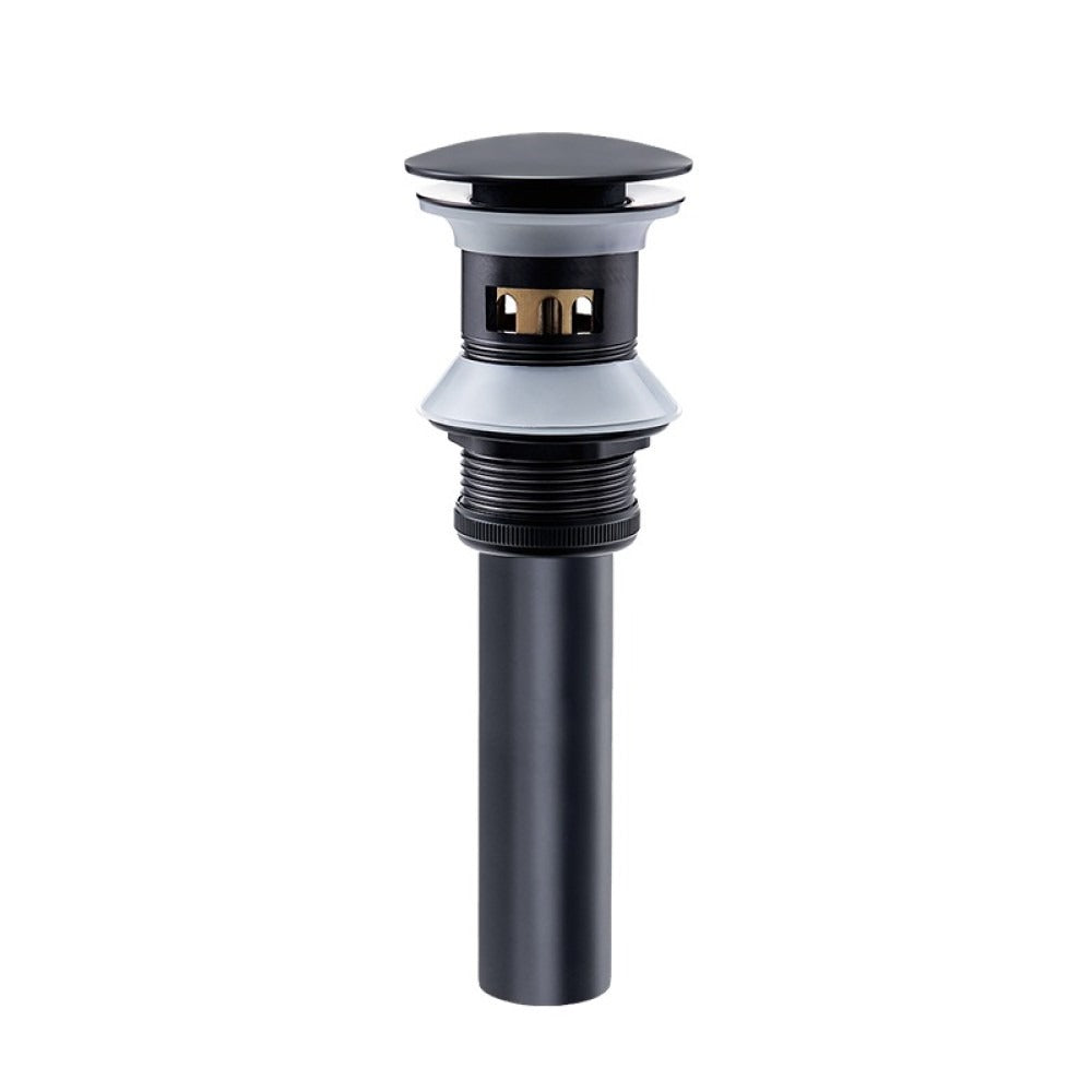 Sifon Lavoar Negru Cu Sistem De Prea Plin Sink Faucet