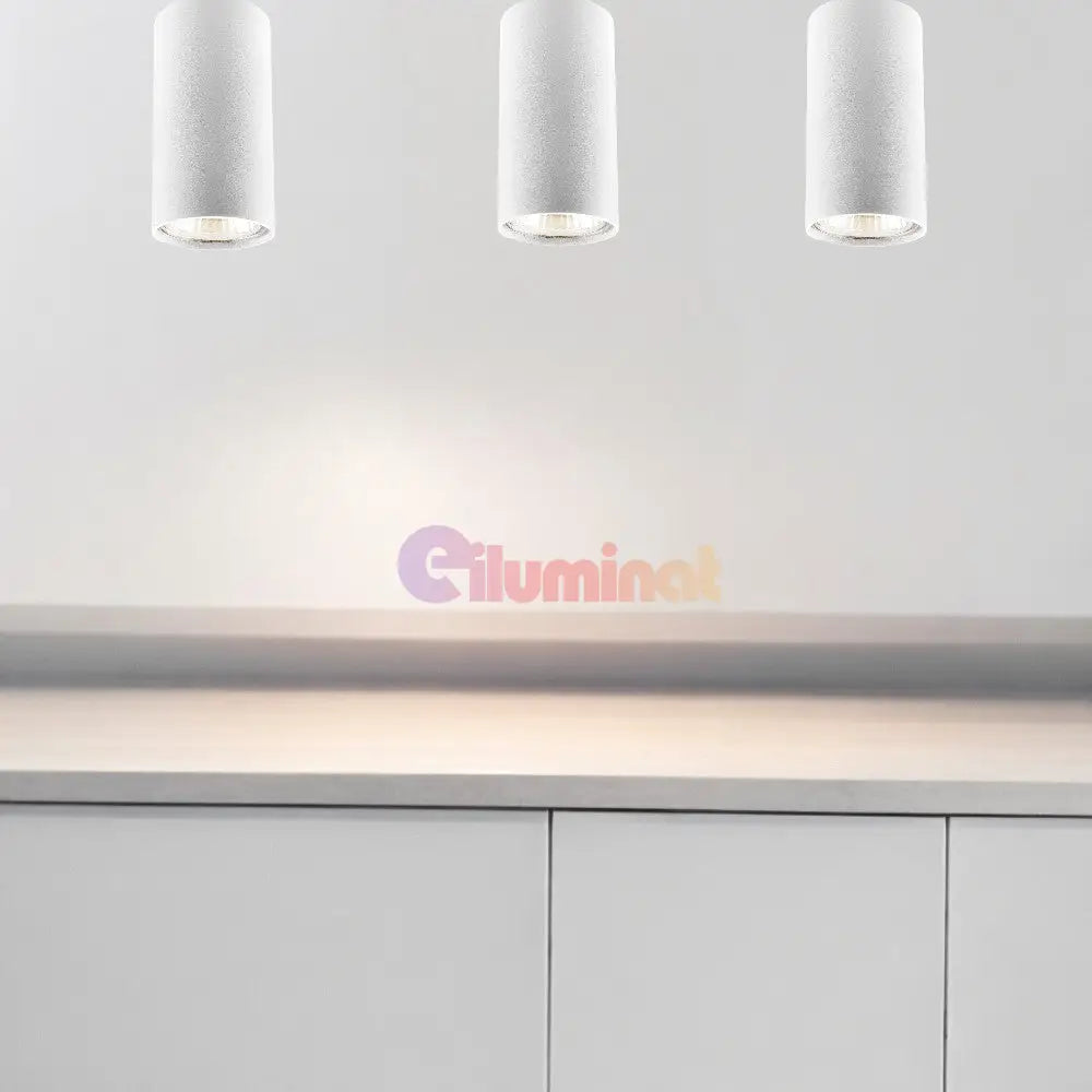 Spot Aplicat Cilindric Alb Dulie Gu10 10Cm Led Ceiling Light