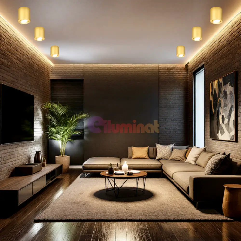 Spot Aplicat Cilindric Auriu Dulie Gu10 10CM SPOT LED APLICAT / GU10 / AURIU led ceiling light
