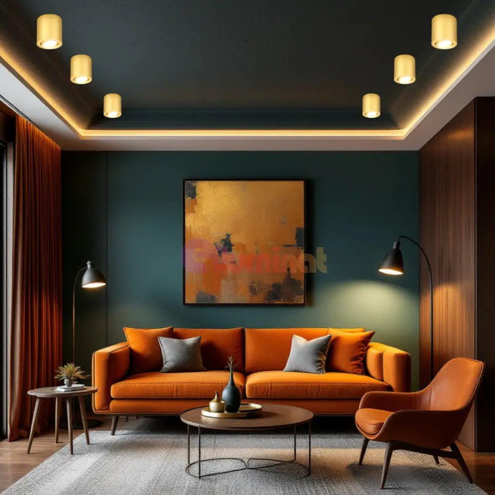 Spot Aplicat Cilindric Auriu Dulie Gu10 10CM SPOT LED APLICAT / GU10 / AURIU led ceiling light