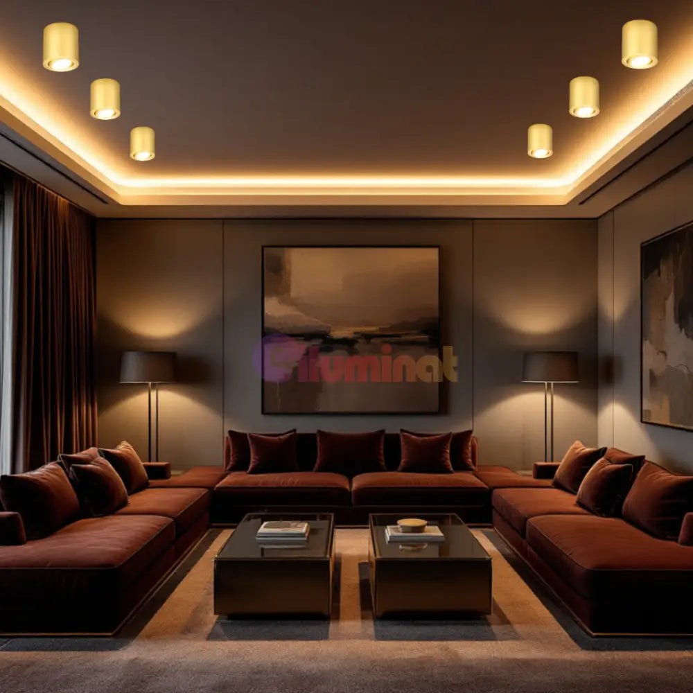 Spot Aplicat Cilindric Auriu Dulie Gu10 10CM SPOT LED APLICAT / GU10 / AURIU led ceiling light