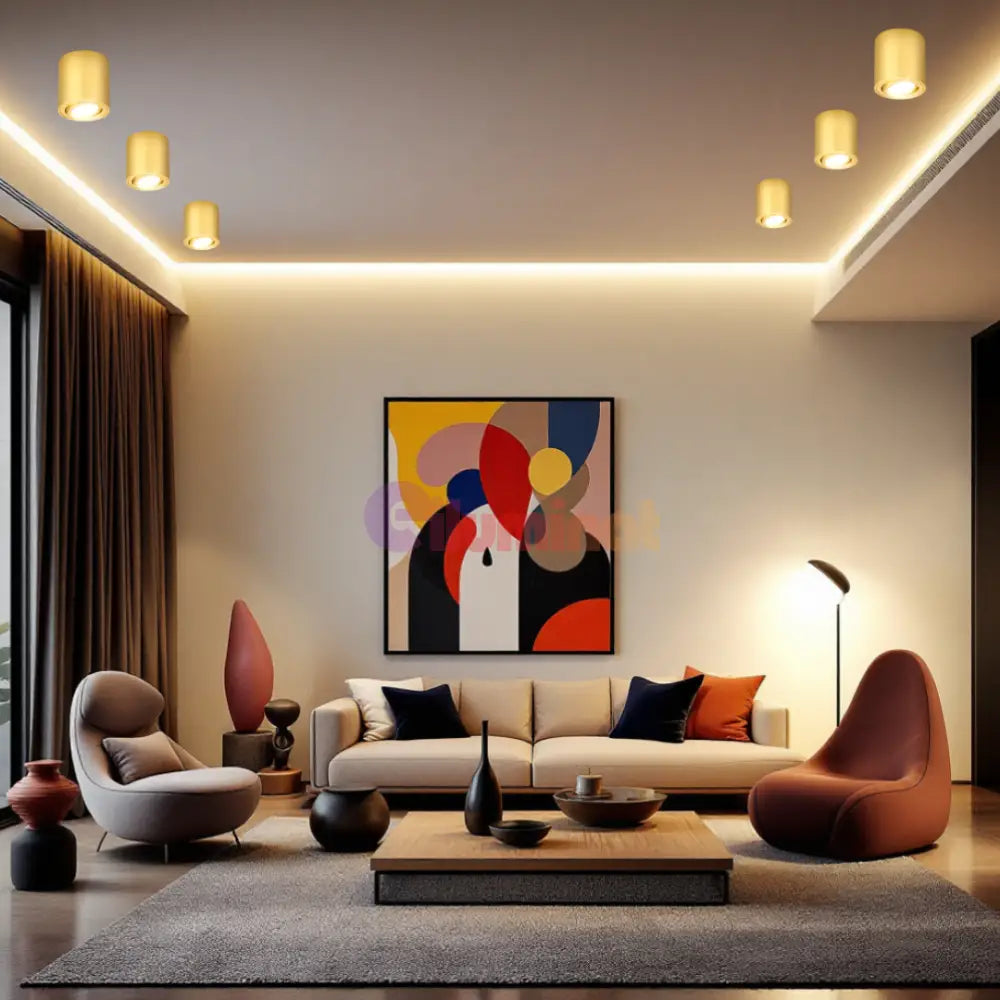 Spot Aplicat Cilindric Auriu Dulie Gu10 10CM SPOT LED APLICAT / GU10 / AURIU led ceiling light
