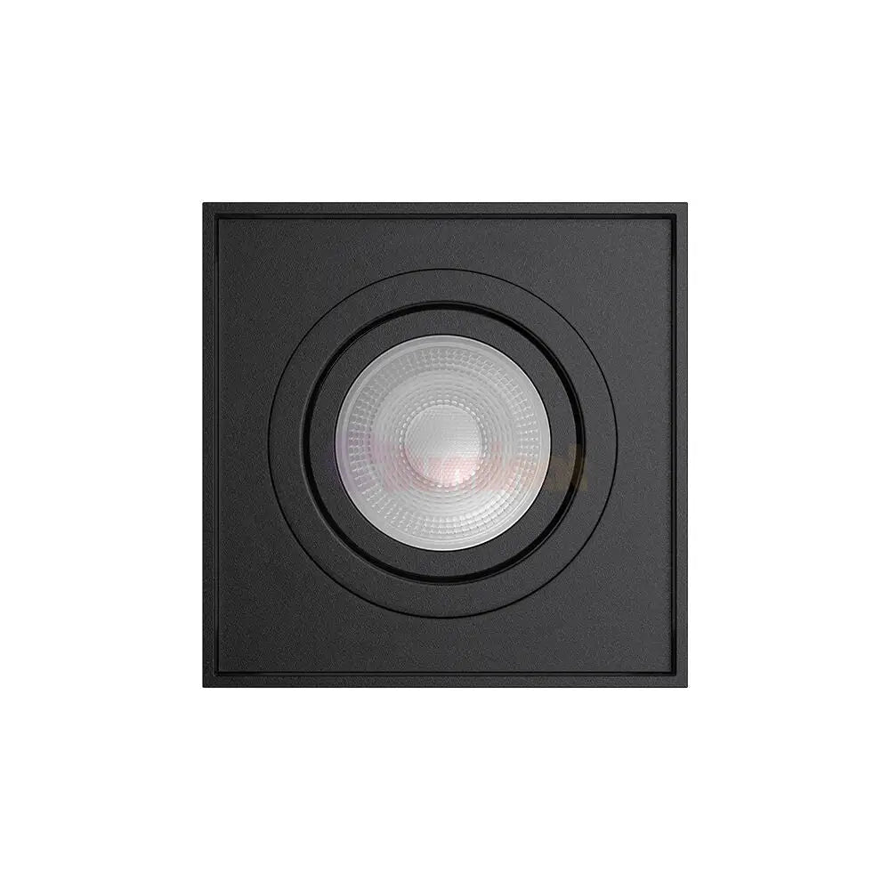 Spot Aplicat Dreptunghiular Negru Dulie GU10 12.5CM SPOT LED APLICAT / GU10 / NEAGRA led ceiling light