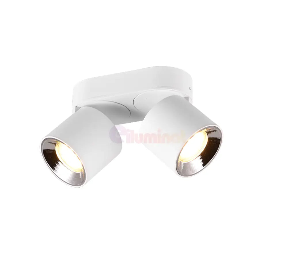 Spot LED Cilindric Aplicat Alb Dulie 2xGU10 Ø18x12CM led ceiling light