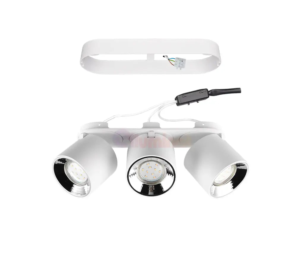 Spot LED Cilindric Aplicat Alb Dulie 3xGU10 L27.3 x H12CM led ceiling light
