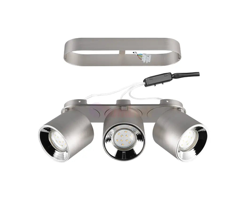 Spot LED Cilindric Aplicat Argintiu Dulie 3xGU10 L27.3 x H12CM led ceiling light