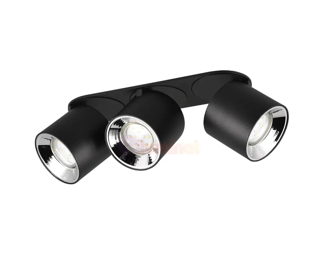 Spot LED Cilindric Aplicat Negru Dulie 3xGU10 L27.3 x H12CM led ceiling light