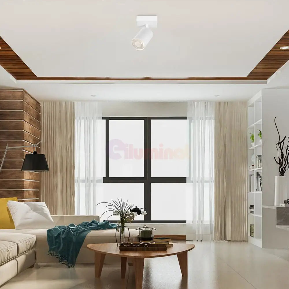 Spot Aplicat Orientabil Rotund Alb Dulie GU10 Ø55x120mm led ceiling light