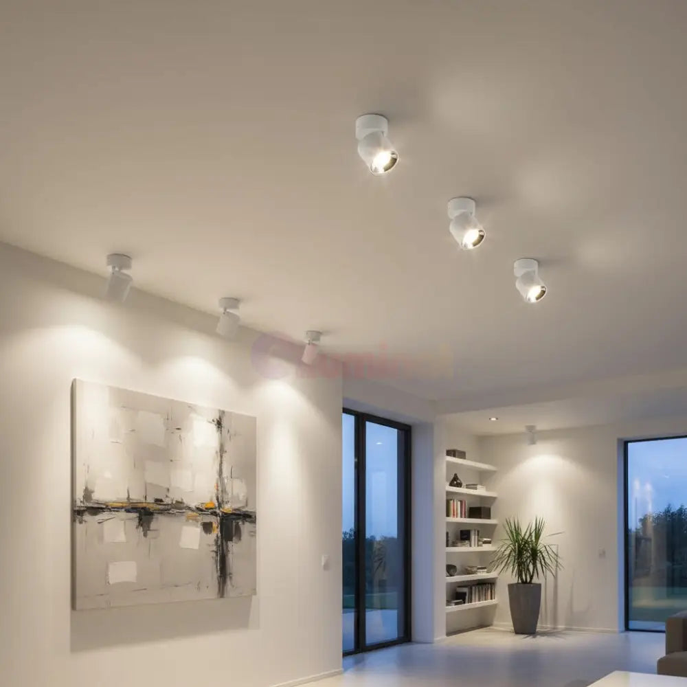 Spot LED Cilindric Aplicat Alb Dulie GU10 Ø8.7x12CM led ceiling light