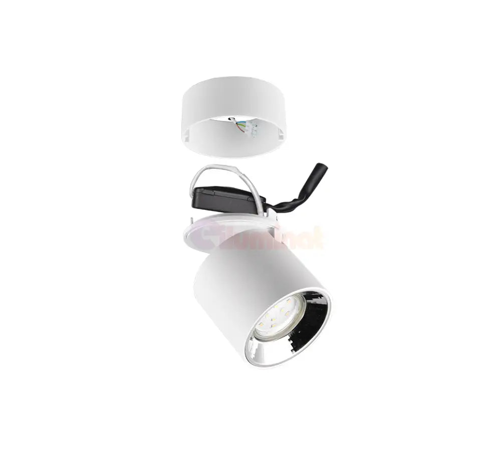 Spot LED Cilindric Aplicat Alb Dulie GU10 Ø8.7x12CM led ceiling light