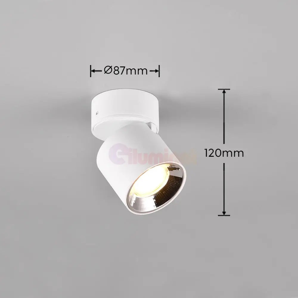 Spot LED Cilindric Aplicat Alb Dulie GU10 Ø8.7x12CM led ceiling light