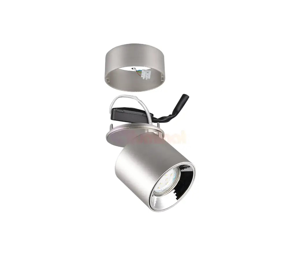 Spot LED Cilindric Aplicat Argintiu Dulie GU10 Ø8.7x12CM led ceiling light