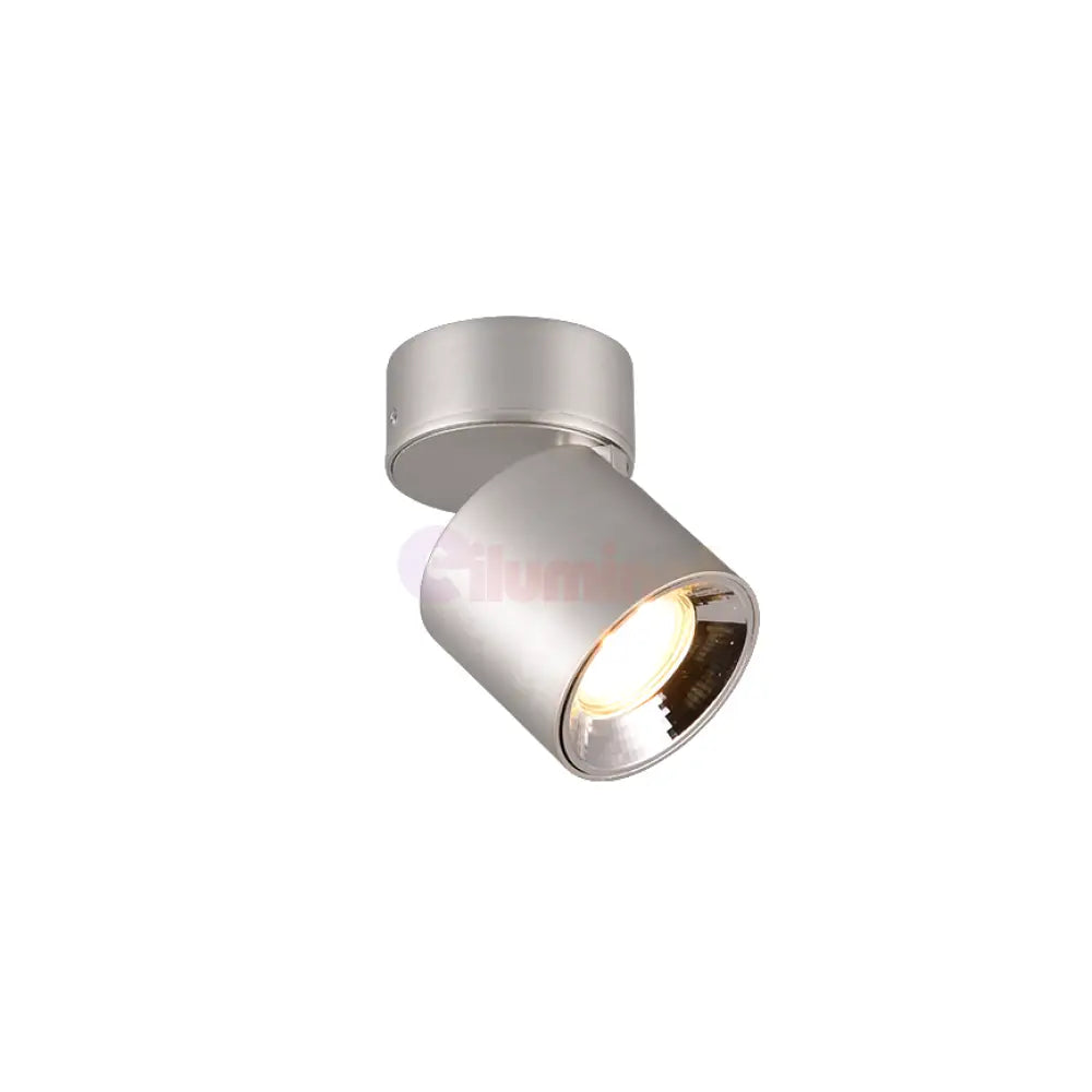 Spot LED Cilindric Aplicat Argintiu Dulie GU10 Ø8.7x12CM led ceiling light