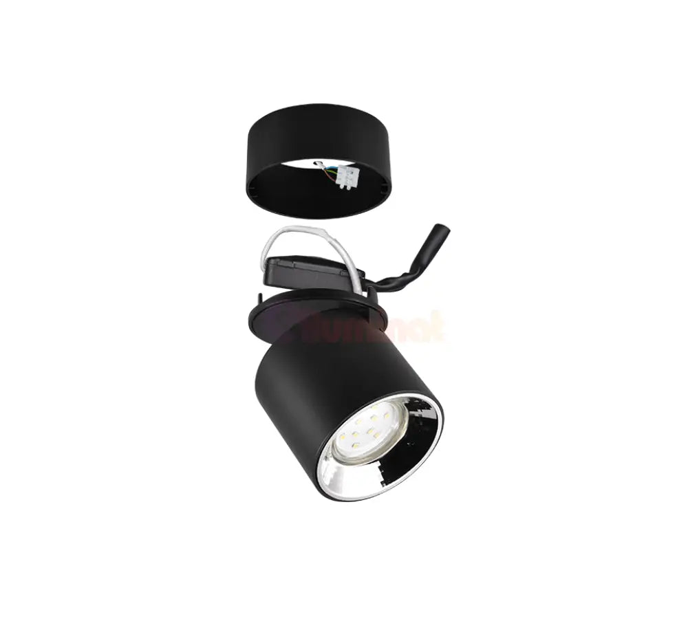 Spot LED Cilindric Aplicat Negru Dulie GU10 Ø8.7x12CM led ceiling light