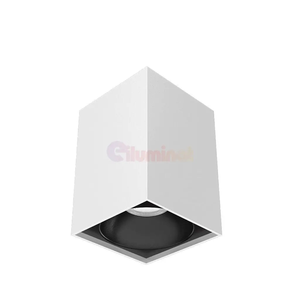 Spot Aplicat Patrat Alb & Negru Dulie GU10 L97xH140mm led ceiling light
