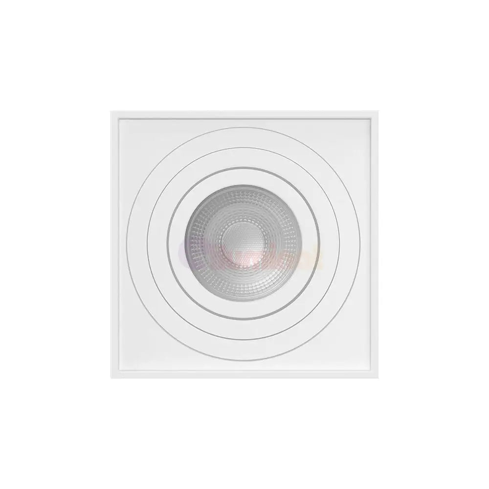 Spot Aplicat Patrat Fascicul Reglabil Alb Dulie GU10 L80xH100mm led ceiling light
