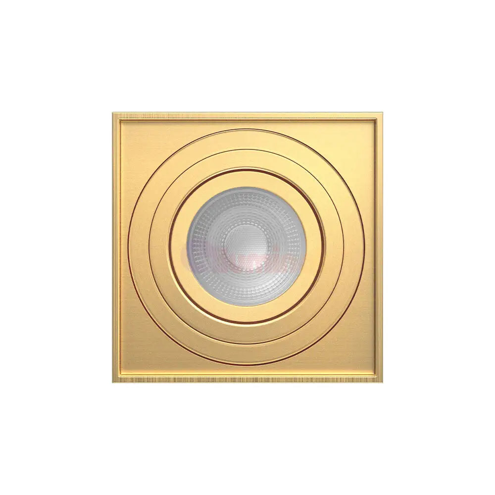 Spot Aplicat Patrat Fascicul Reglabil Auriu Dulie GU10 L80xH100mm led ceiling light