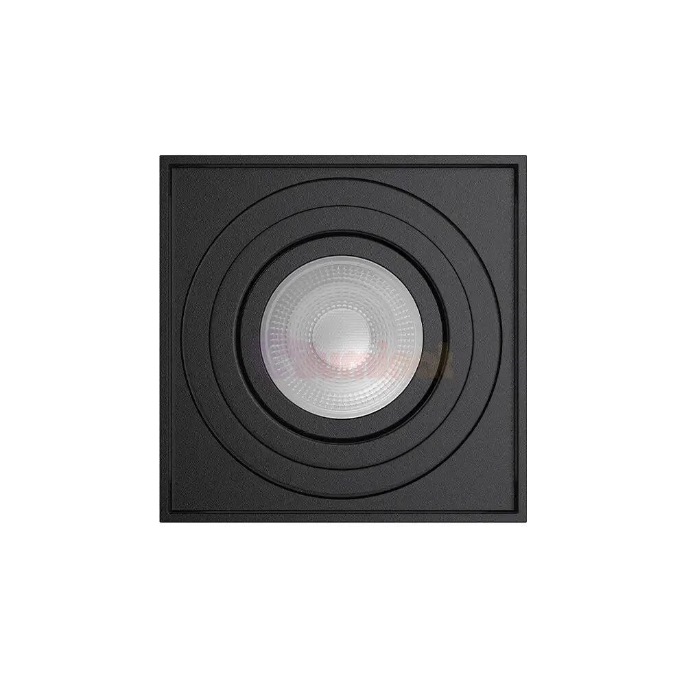 Spot Aplicat Patrat Fascicul Reglabil Negru Dulie GU10 L80xH100mm led ceiling light