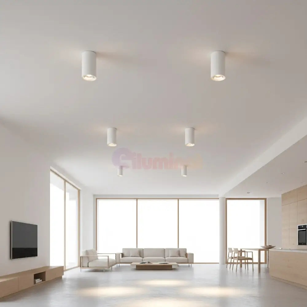 Spot Aplicat Rotund Alb Dulie GU10 Ø55x102mm led ceiling light