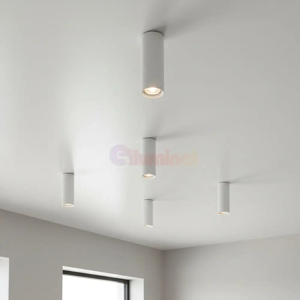 Spot Aplicat Rotund Alb Dulie GU10 Ø55x200mm led ceiling light