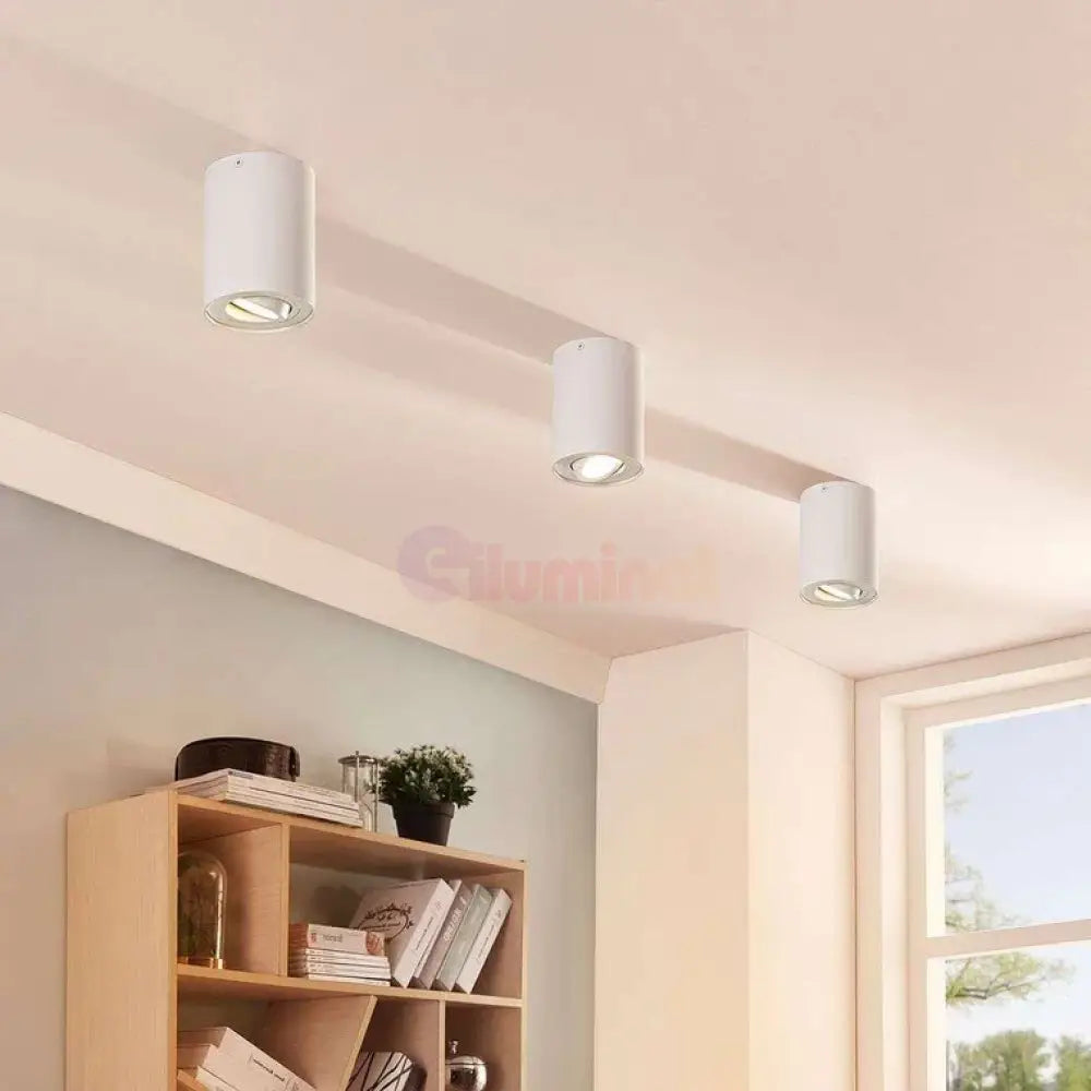 Spot Aplicat Cilindric Alb Dulie Gu10 10CM
