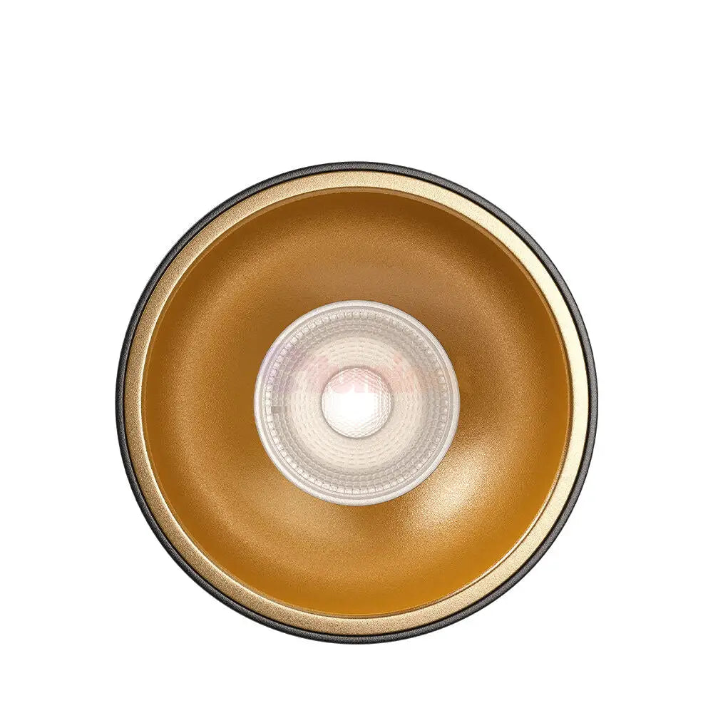Spot Aplicat Rotund Negru & Auriu Dulie GU10 Ø80x117mm led ceiling light