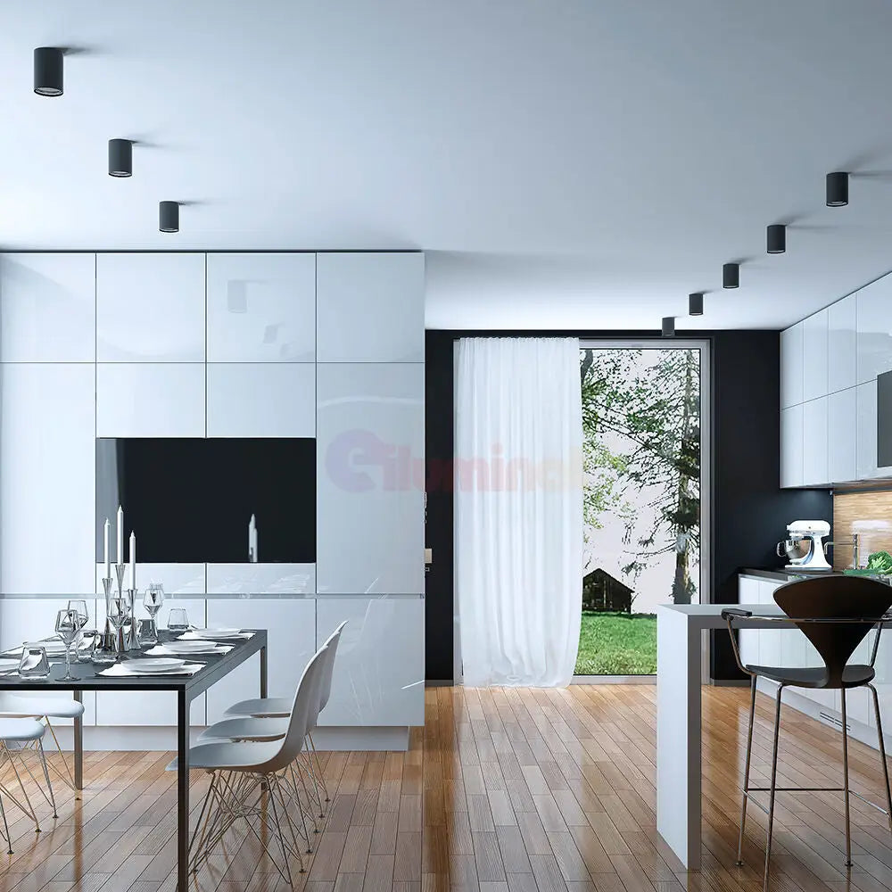 Spot Aplicat Rotund Negru Dulie GU10 Ø55x102mm led ceiling light