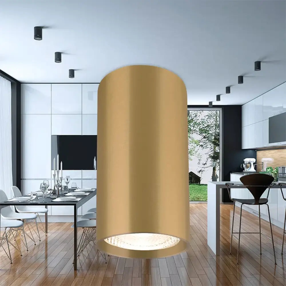 Spot Cilindric Aplicat GAMA Gold 10cm SPOT LED APLICAT / GU10 / AURIU led ceiling light