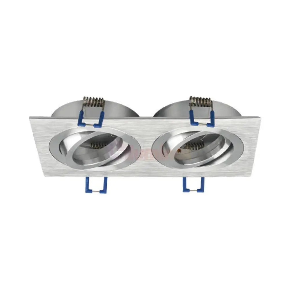 Spot Incastrat Dreptunghiular Fascicul Reglabil Argintiu Dulie 2xMR16 L170xH25mm led ceiling light