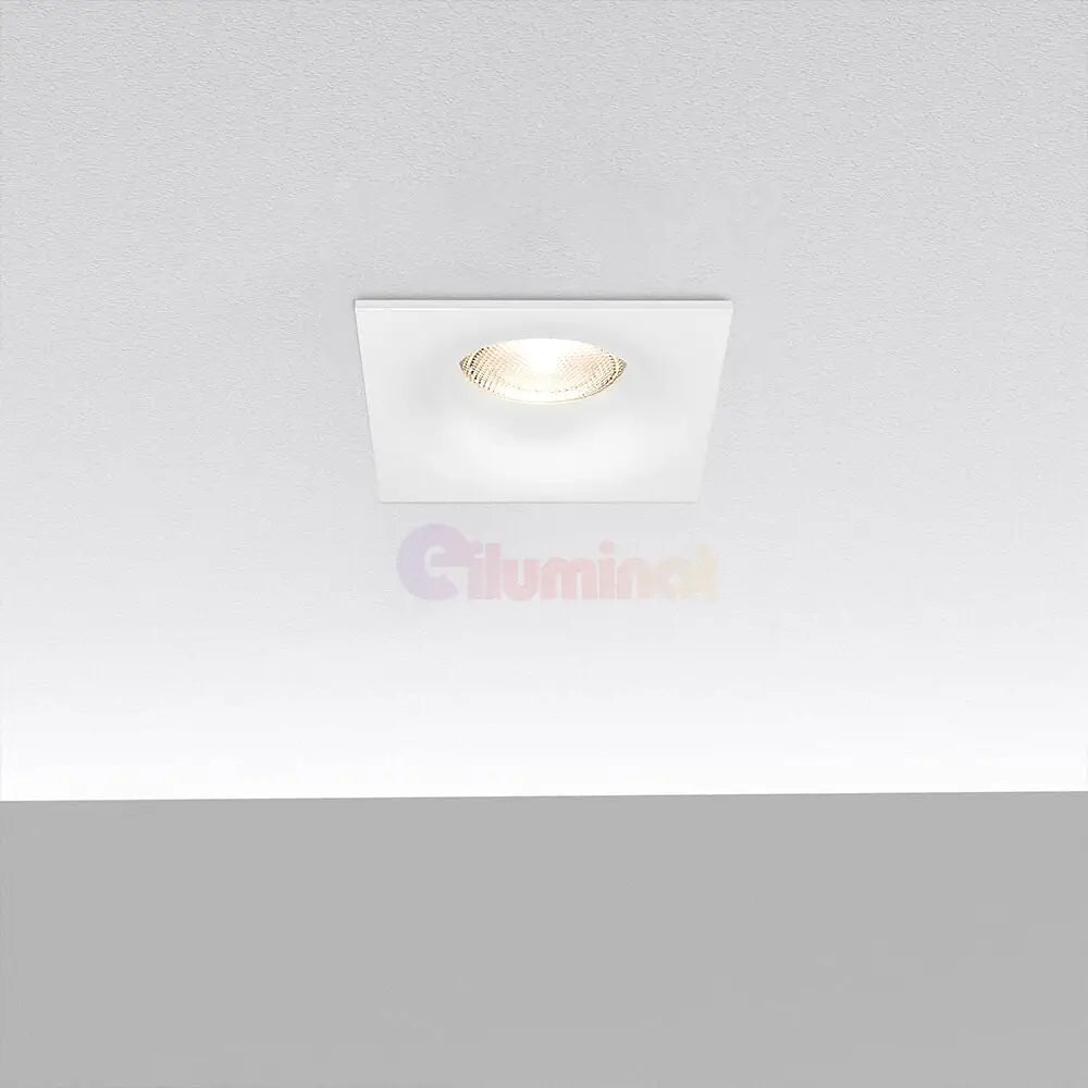 Spot Incastrat Patrat Alb Dulie MR16 L84xH37mm led ceiling light