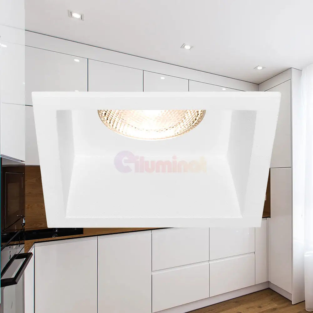 Spot Incastrat Patrat Alb Dulie MR16 L86xH40mm led ceiling light