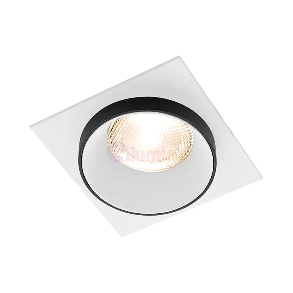 Spot Incastrat Patrat Alb & Negru Dulie GU10 Ø92x38mm led ceiling light