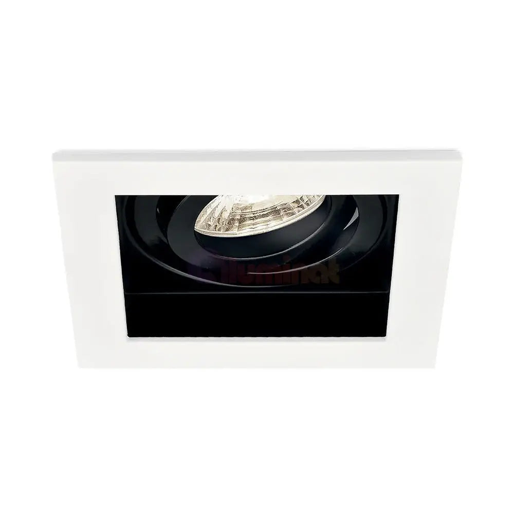 Spot Incastrat Patrat Fascicul Reglabil Alb & Negru Dulie GU10 L100xH30mm led ceiling light