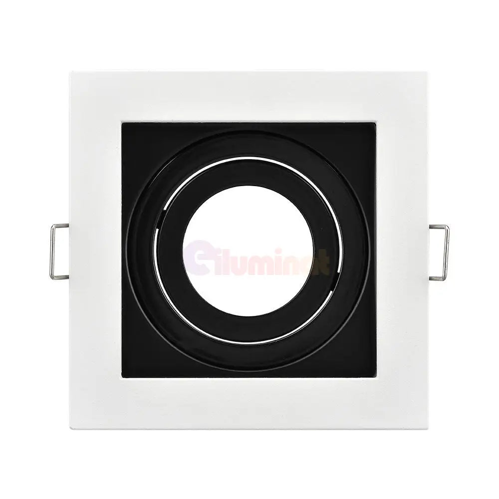 Spot Incastrat Patrat Fascicul Reglabil Alb & Negru Dulie GU10 L100xH30mm led ceiling light