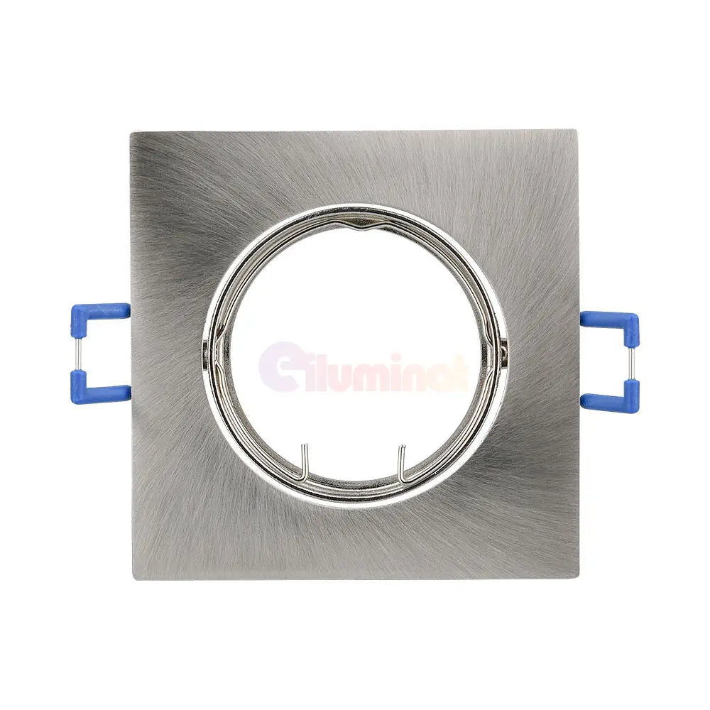 Spot Incastrat Patrat Fascicul Reglabil Argintiu Dulie MR16 L82xH23mm led ceiling light