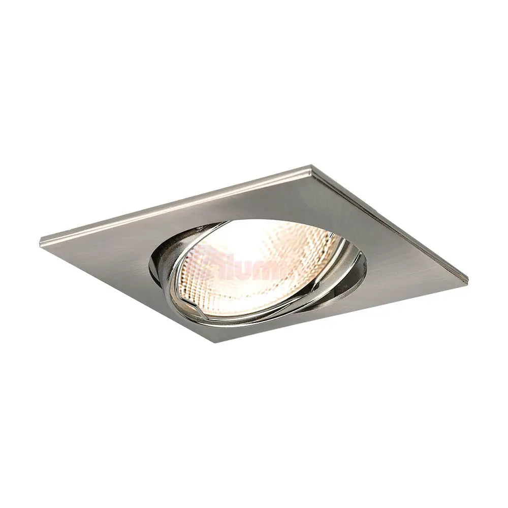 Spot Incastrat Patrat Fascicul Reglabil Argintiu Dulie MR16 L82xH23mm led ceiling light