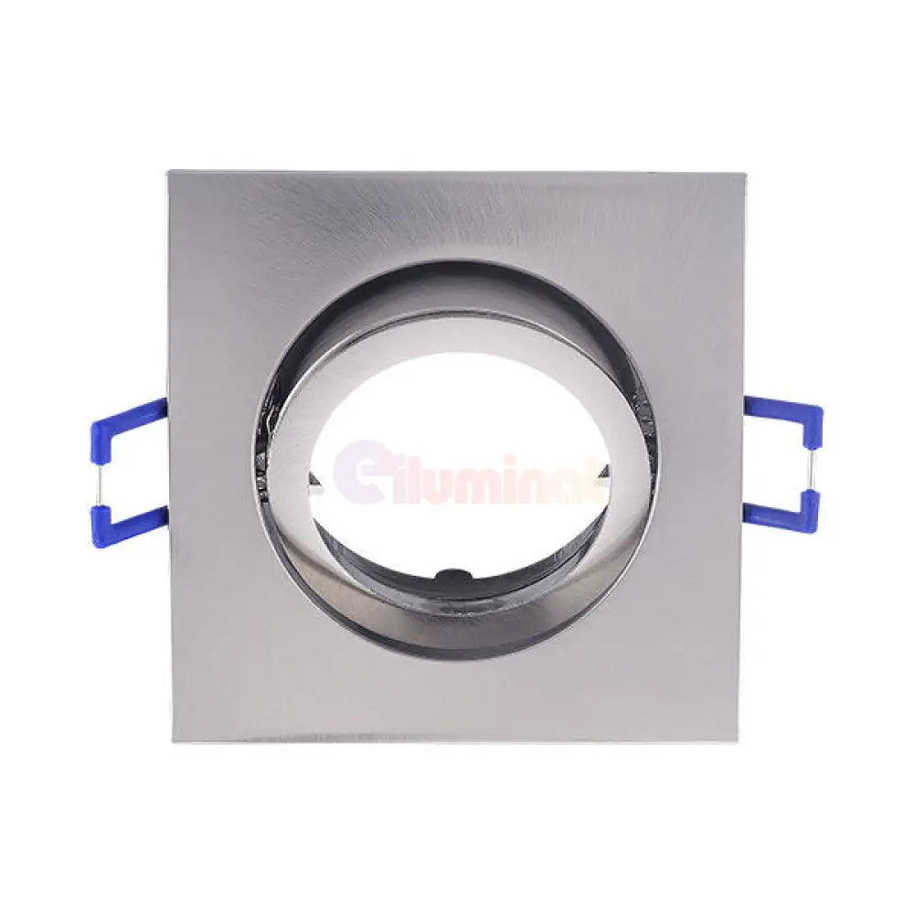 Spot Incastrat Patrat Fascicul Reglabil Argintiu Dulie MR16 L82xH25mm led ceiling light